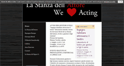 Desktop Screenshot of lastanzadellattore.com
